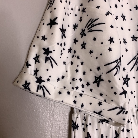 constellation MP celestial star print smock stretch midi T-shirt dress new - Picture 4 of 6